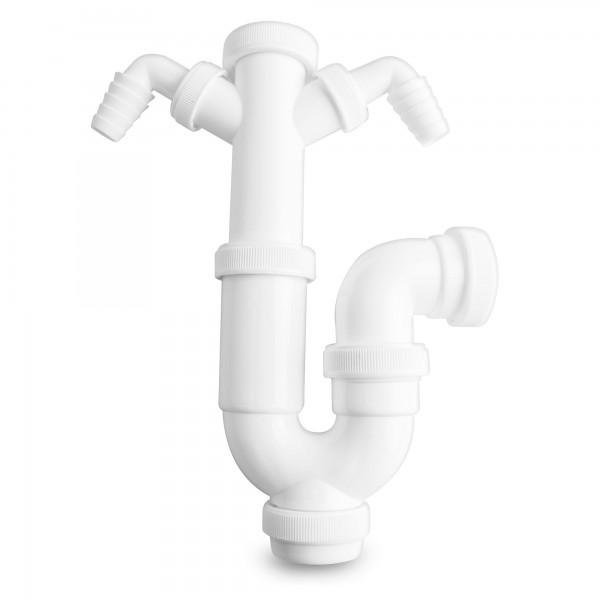 Sifon curvo ext. t/lavadora doble 1 1/2