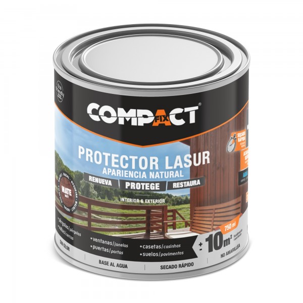 Lasur protector mate 750ml.castaño