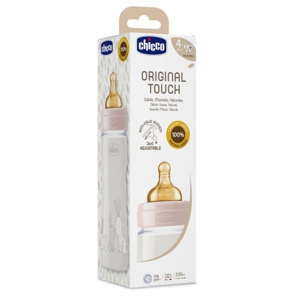 Chicco Biberon Original Touch Rosa 4m 330ml