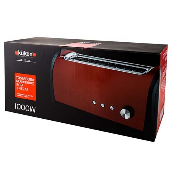 Tostadora kuken red 2pc.1000w. grande