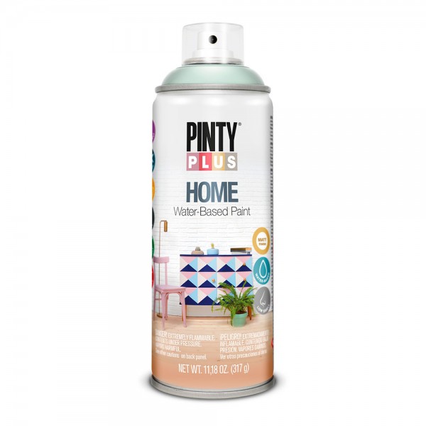 Pintura acrílica spray home water-based 520 cc vintage green hm415 (pack 2 unidades)