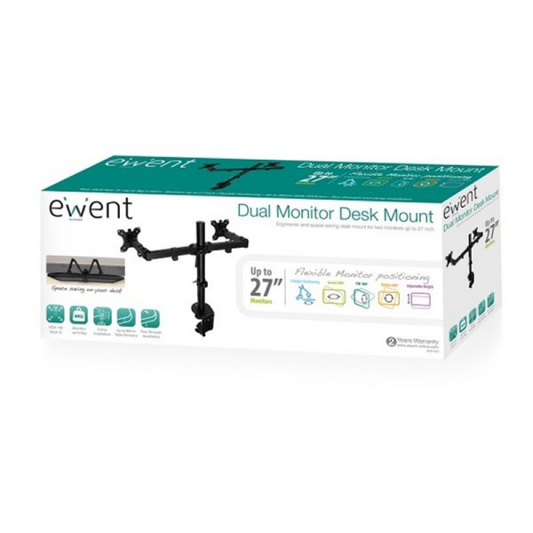 Ewent ew1512 soporte mesa 2 monitor 13-32"