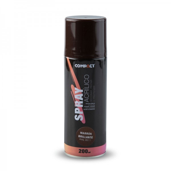 Pintura spray brillo 200ml.marron