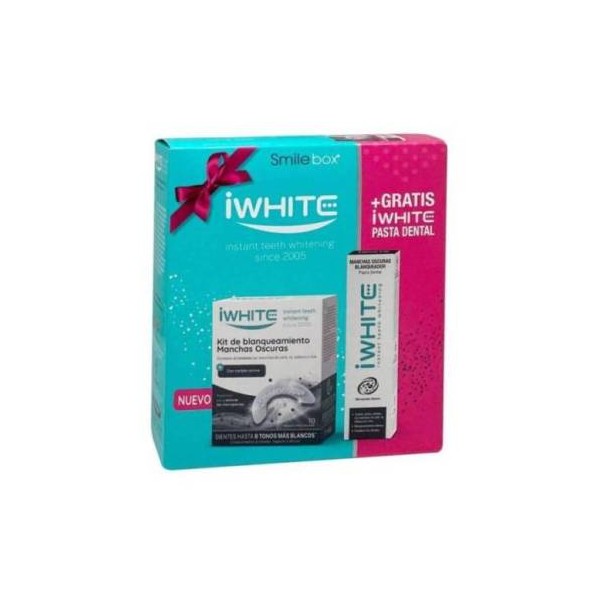 Iwhite Kit Blanqueamiento Manchas Oscuras 10 Moldes + Dentífrico 75 ml Promo