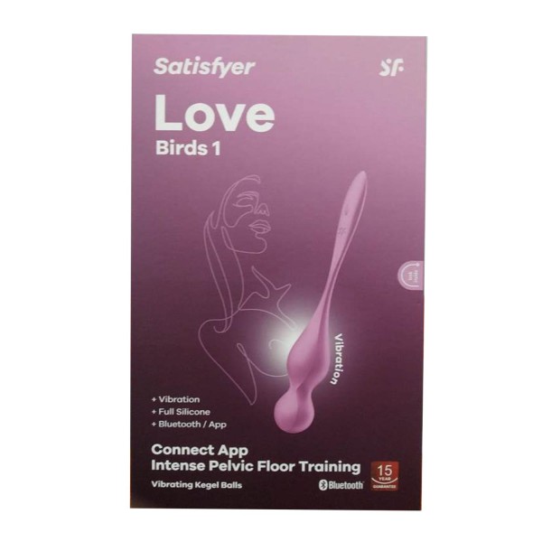 Satisfyer love birds 1 intense pelvic floor training app red 1un