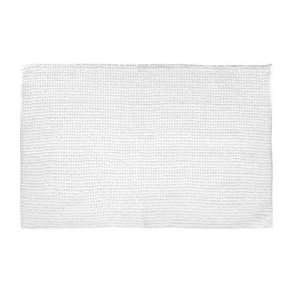 Alfombra de baño blanca 50 x 80 cm
