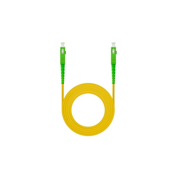 Nanocable cable fibra sc/apc lszh amarillo 5m