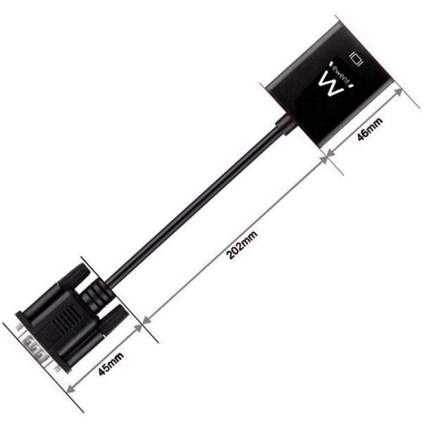 Ewent ew9866 adaptador vga/hdmi con audio