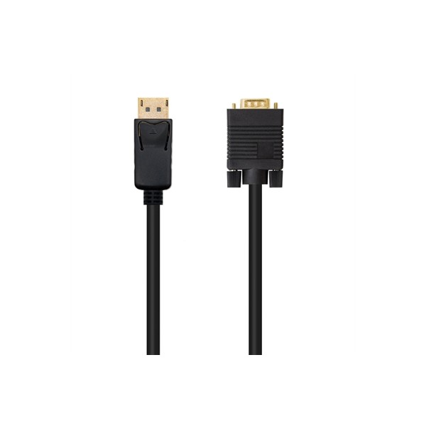 Nanocable cable conversor dp a vga negro, 2 m