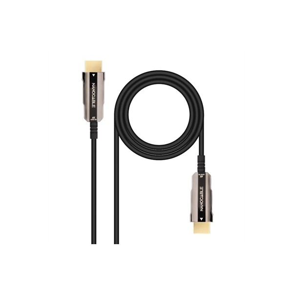 Nanocable cable hdmi v2.0 aoc 4k@60hz 18gbp 15 m