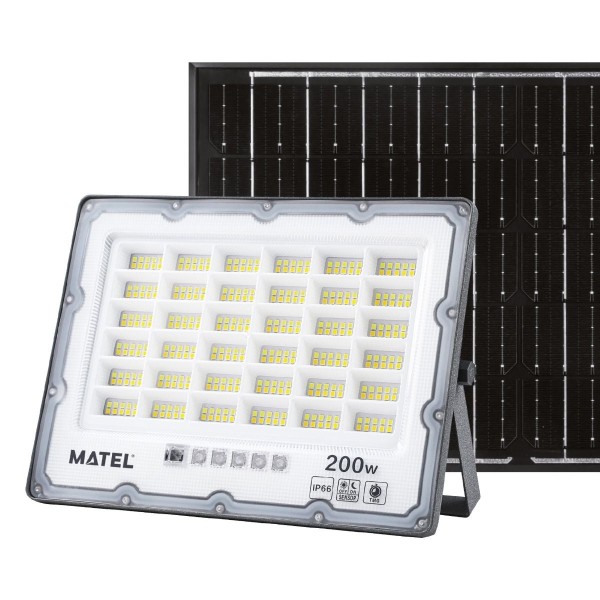 Proyector led solar ip65 gris 200w.cct