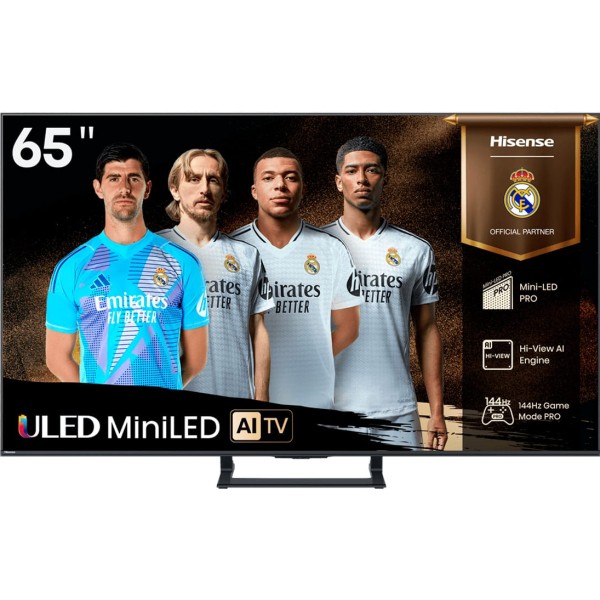 Hisense 65e8q / televisor smart tv 65'' mini led 144hz uhd 4k hdr