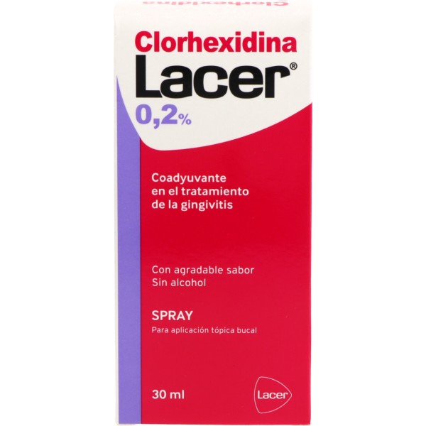 Lacer Colutorio Clorhexidina 0.2% 1 Spray 30 ml