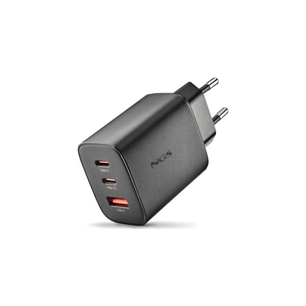 Ngs cargador gan ultrarapido 65w usb-c+ usb-a