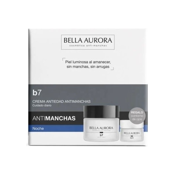 Bella aurora crema antimanchas/antiedad noche + contorno de ojos REGALO