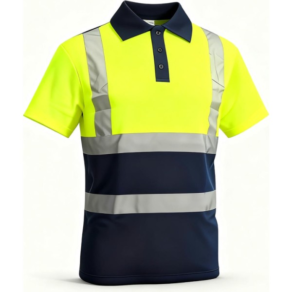 Polo reflectante m/corta t.3xl