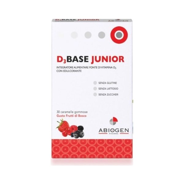 Abiogen pharma pharma d3 caramelos frutas del bosque 30un